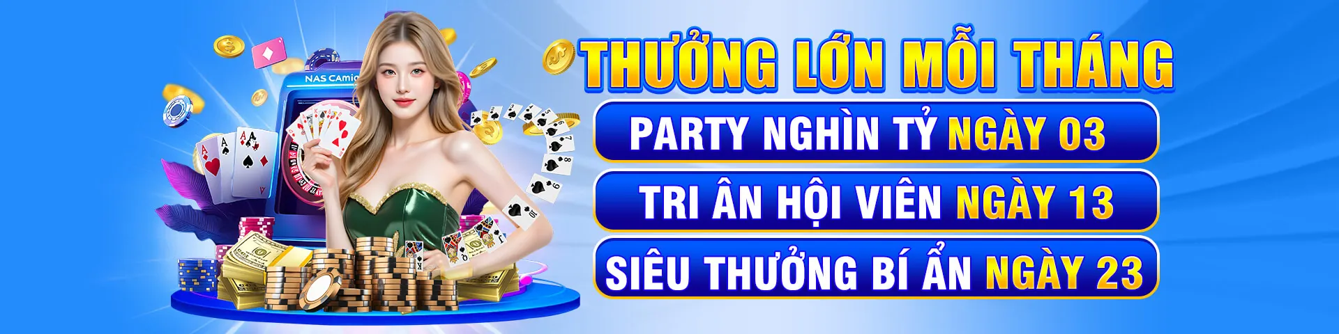 Sảnh Sòng Bạc Trực Tuyến 5vin với dealer chuyên nghiệp